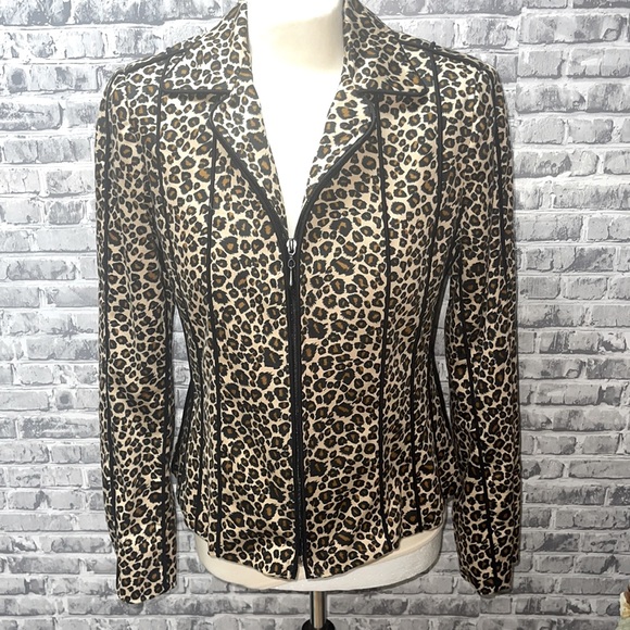 Giancarlo ferrari Jackets & Blazers - Giancarlo Ferrari animal print jacket sz 6